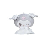 Plush Sanrio Characters Kuromi Yurukawa Mascot Milky Lolita - Kuromi, My Melody and Cinnamoroll (4 Inches)