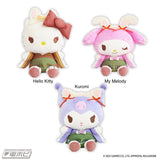 Plush Sanrio Characters Mofu Ear Retro Lolita Doll Big - Hello Kitty, My Melody and Kuromi (6 Inches)
