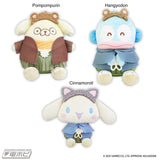 Plush Sanrio Characters Mofu Ear Retro Lolita Doll Big Type 2 - Hangyodon, Cinnamoroll and Pompompurin (11 Inches)