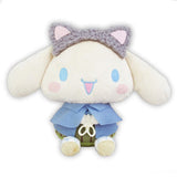 Plush Sanrio Characters Mofu Ear Retro Lolita Doll Big Type 2 - Hangyodon, Cinnamoroll and Pompompurin (11 Inches)