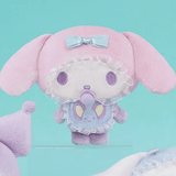 Plush Sanrio Characters Sugar Party Friends Bib Plush - Kuromi, My Melody and Cinnamoroll (5 Inches)