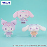 Plush Sanrio Characters Sugar Party Friends Bib Plush - Kuromi, My Melody and Cinnamoroll (5 Inches)