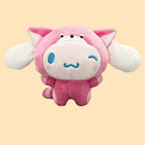 Plush Sanrio Cinnamoroll Lesser Panda Costume Plush - Pink, Brown and Purple (9.4 Inches)