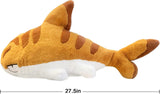 Plush Shark Kitty Shark Cat Plush Doll - Big Orange Shark Cat 70cm