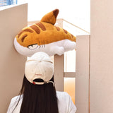 Plush Shark Kitty Shark Cat Plush Doll - Big Orange Shark Cat 70cm