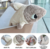 Plush Sharkitty Shark Cat Plush Doll - Siamese Shark Cat 70cm