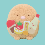 Plush Sumikko Gurashi Shirokuma Korotto Plush - Polar Bear, Penguin, Tonkatsu, Cat and Lizard (8 Inches)