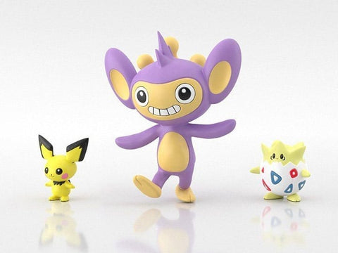 Pokemon Scale World Johto Region Pichu, Togepi, and Aipom Figure Set