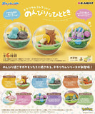 Re-ment Pokemon Terrarium Collection Relaxing Time 6pcs Complete Box showing the detailed product in a clean background