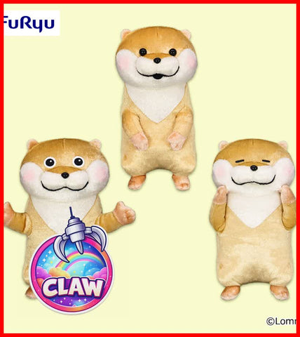 🕹️Paw Game - Cute Lying Otter Glittering Plush