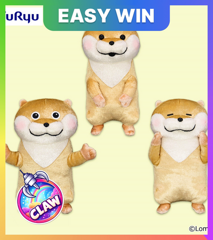 🕹️Paw Game - Cute Lying Otter Glittering Plush