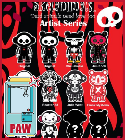 🕹️Paw Game - 2.5 Qee Skelanimals Dead Animals need love too Artist Series