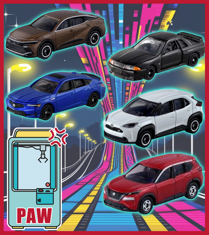 🕹️Paw Game - Metallic Tomica Cars Diecast