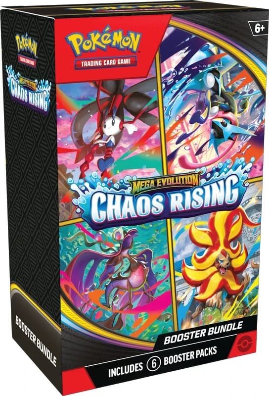 Trading Cards Pokemon Mega Evolution Chaos Rising 6 Booster Bundle