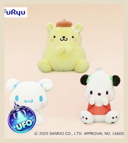 🕹️Paw Game - UFO Catcher: Sanrio Characters Round-Ears BIG Plush Toy