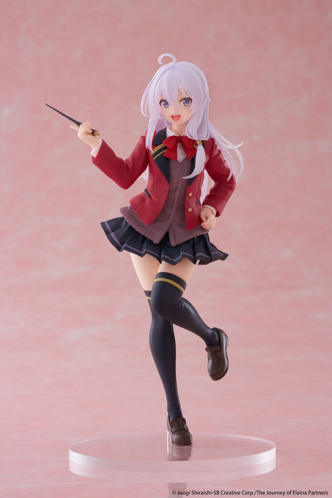 Elaina Coreful Figure in School Uniform from Wandering Witch: The Journey of Elaina, clear full display with a clean white background