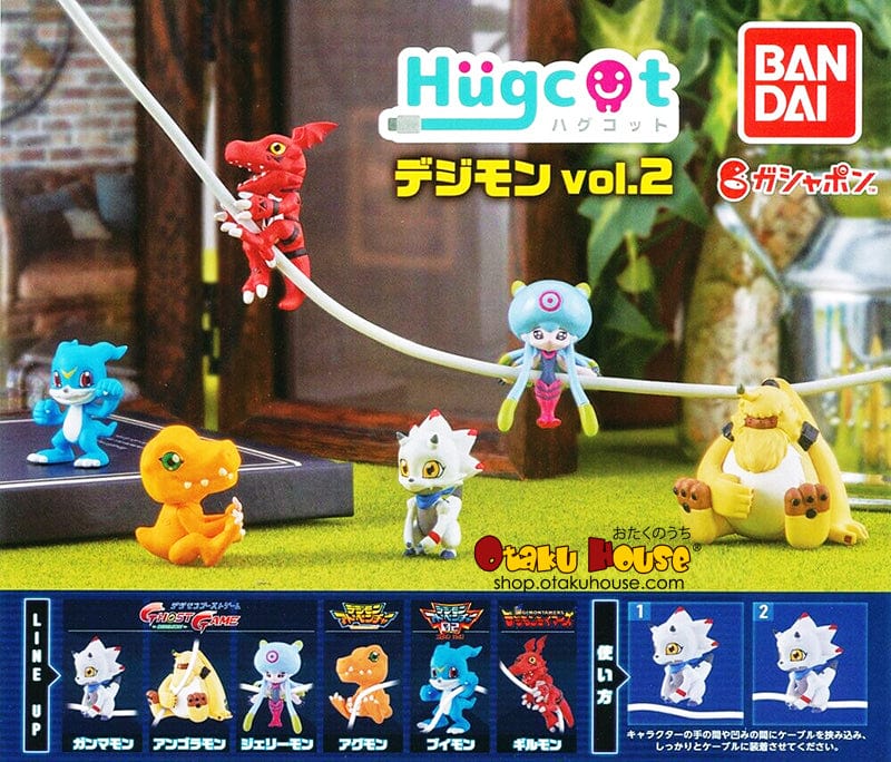 Gashapon LIVE Kuji - Digimon - Hugcot Vol. 2 [2 Capsules]