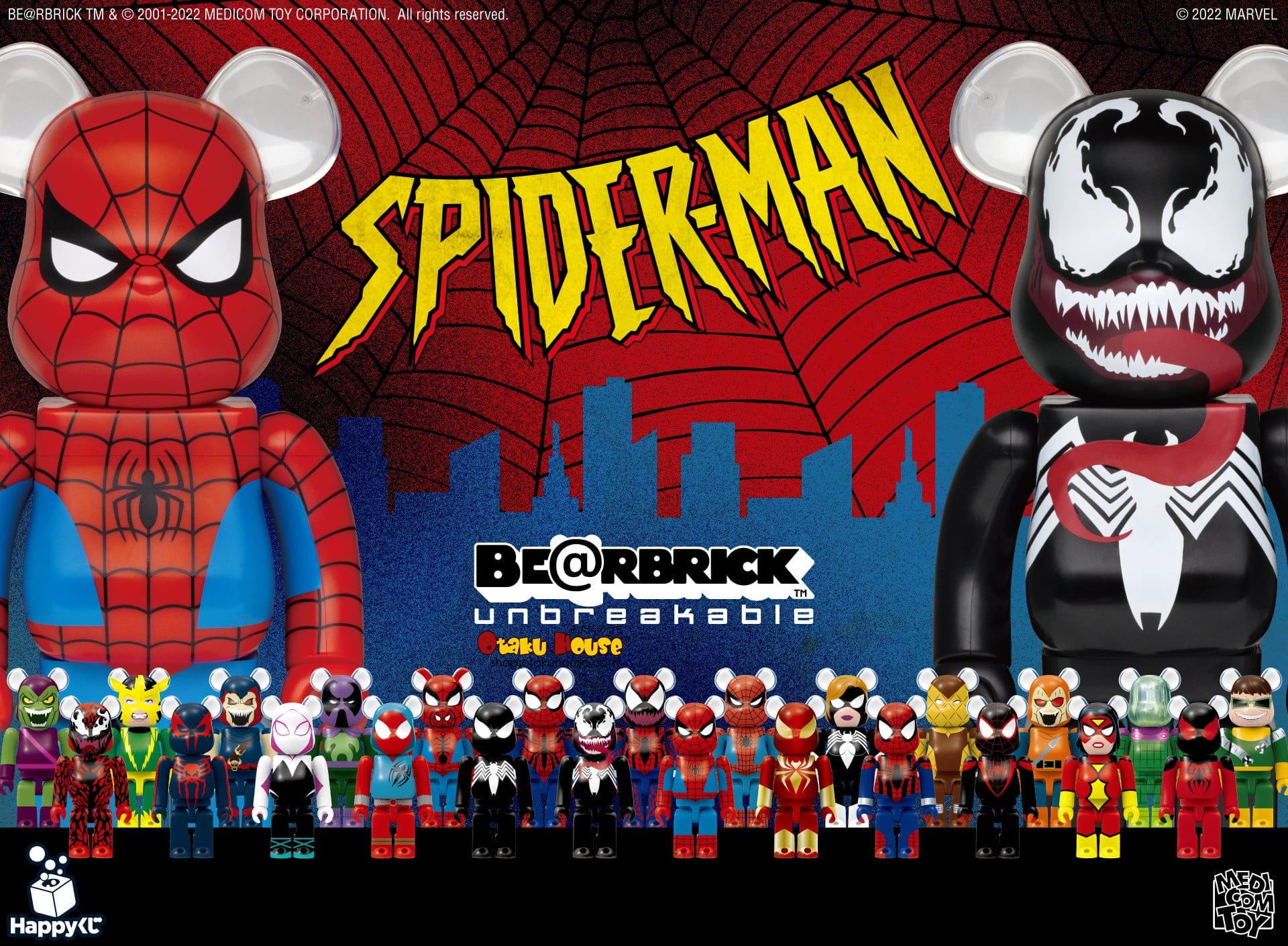 Kuji - Marvel Spiderman Bearbrick (OOS) - Otaku House