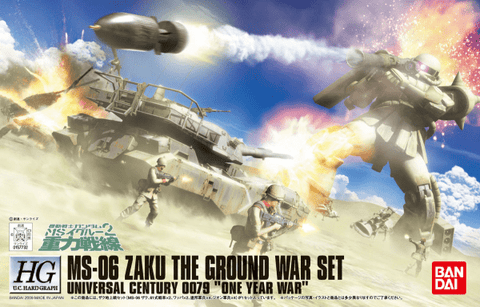 Model Kit GUNDAM 1/144 HGUC ZAKU GROUND ATTACK SET <br>[Pre-Order]